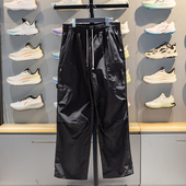 李宁运动裤 AYKW017 子直筒收口梭织裤 男2026新款 反伍防泼水宽松裤