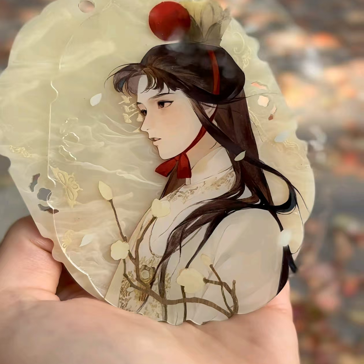 新款红楼梦周边贾宝玉林黛玉双层挂件自制同人谷高颜值送朋友闺蜜