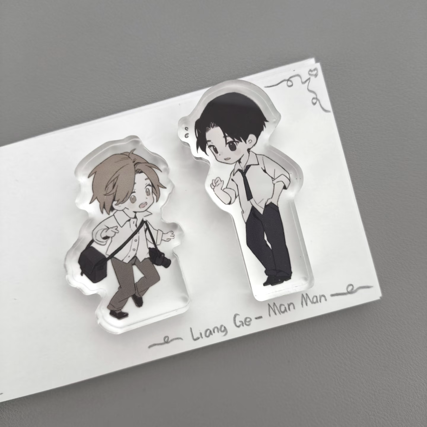 新款樱笋年光周边自制梁阁祝余ins风Q版亚克力桌面装饰小米粒立牌