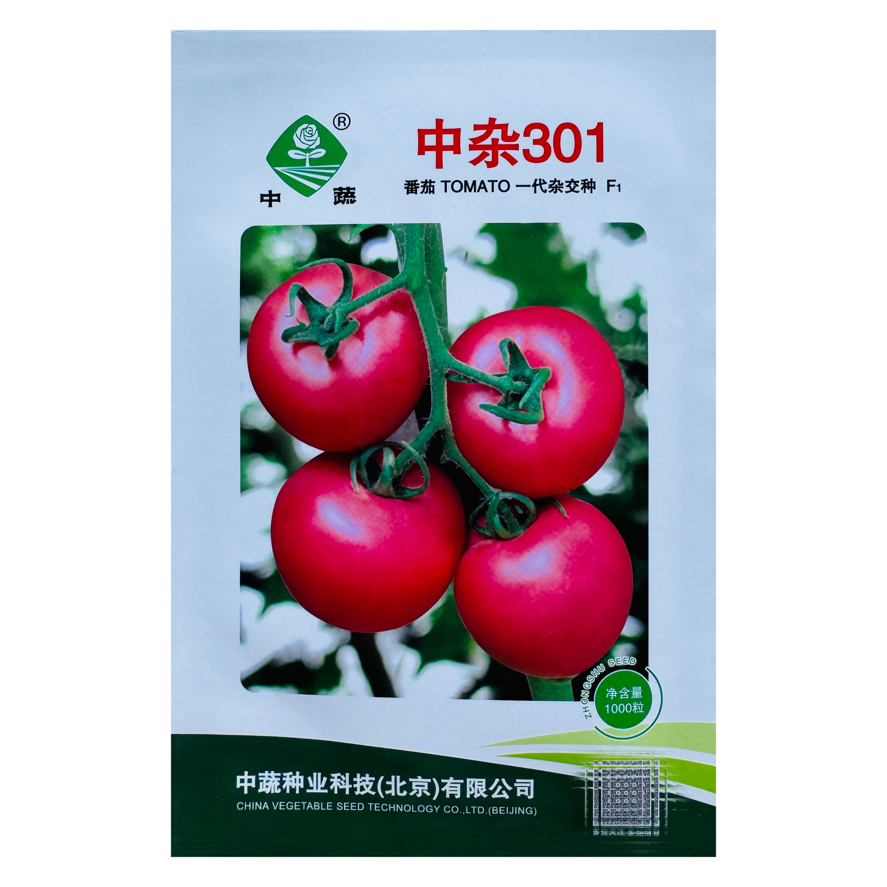 中杂301番茄种子无限生长型大果大红番茄硬果西红柿种籽蔬菜种孑