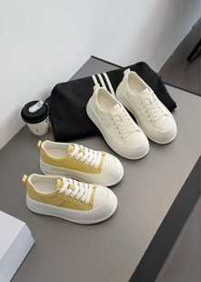 茵家2026春秋韩版真皮轻便松糕底小白鞋女时尚休闲运动板鞋ins潮
