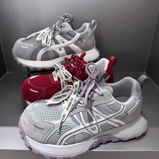 潮 女轻便显脚小双带带休闲鞋 2026春秋季 学院风真皮网面平底德训鞋