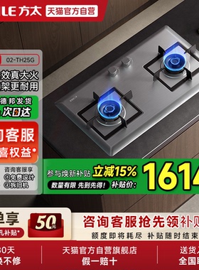 方太02-TH25G不锈钢燃气灶煤气灶双灶台嵌入式灶具家用厨房官方01