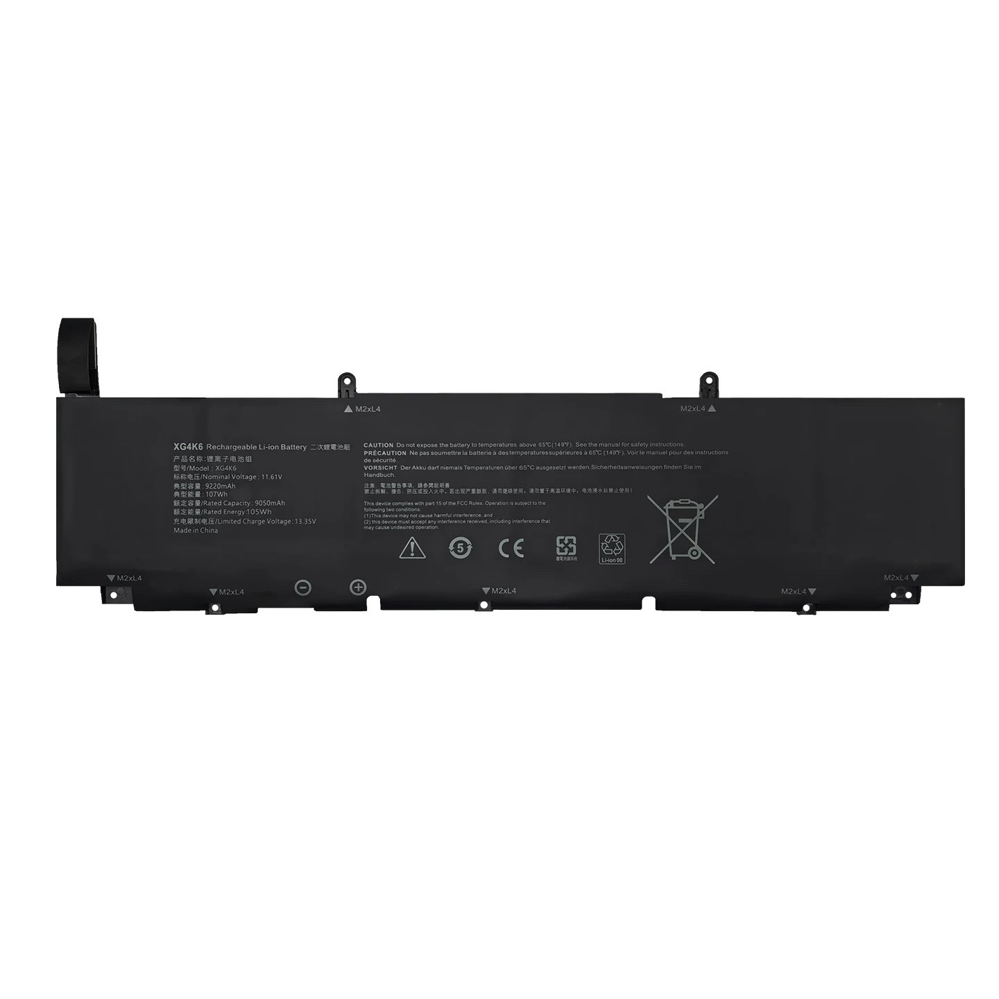 适用全新DELL戴尔 XPS17 9700 01RR3 F8CPG XG4K6 笔记本电池