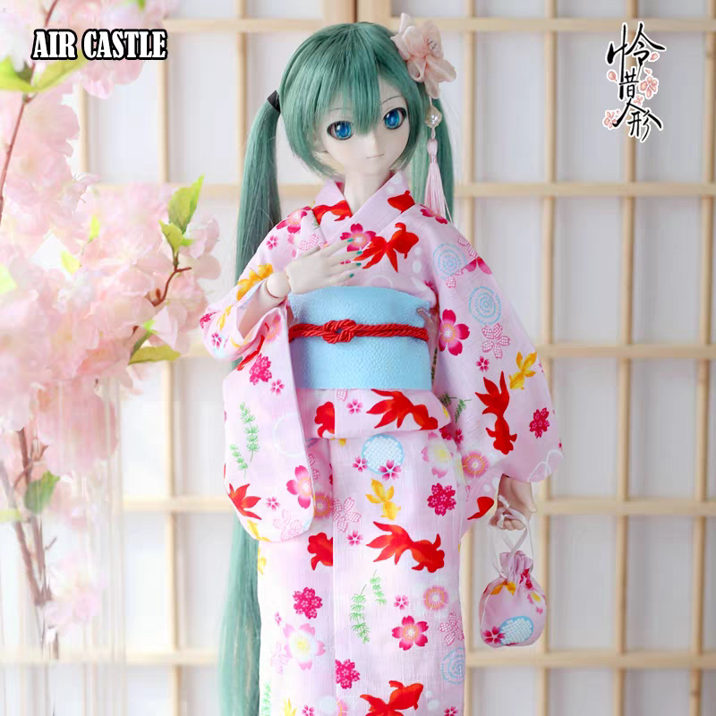 3分BJD娃衣怜惜人形浴衣金鱼樱花紫阳花烟火大会SDDD和服