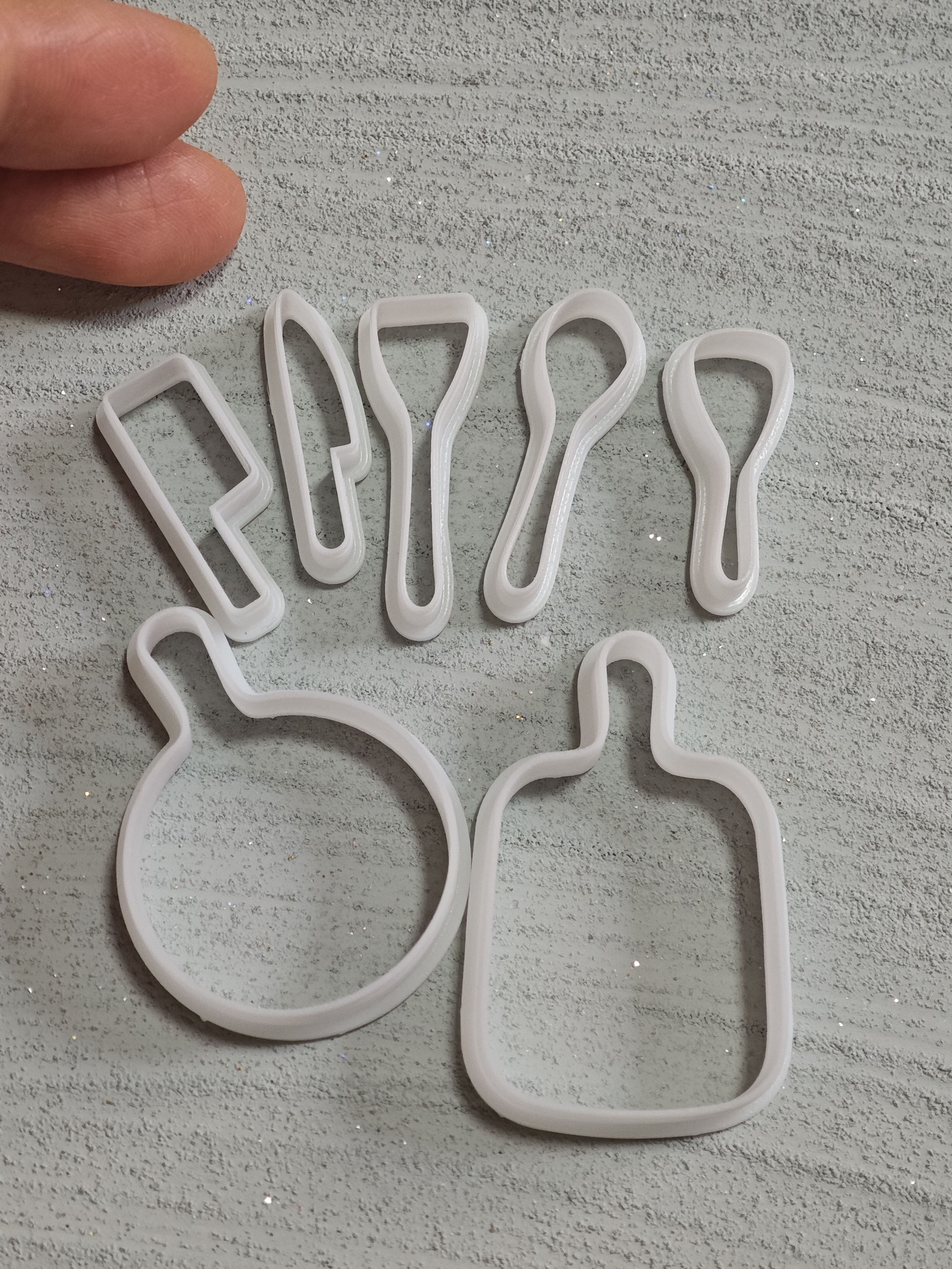 微缩食玩厨具刀铲勺砧板切模粘土软陶模具6分12分