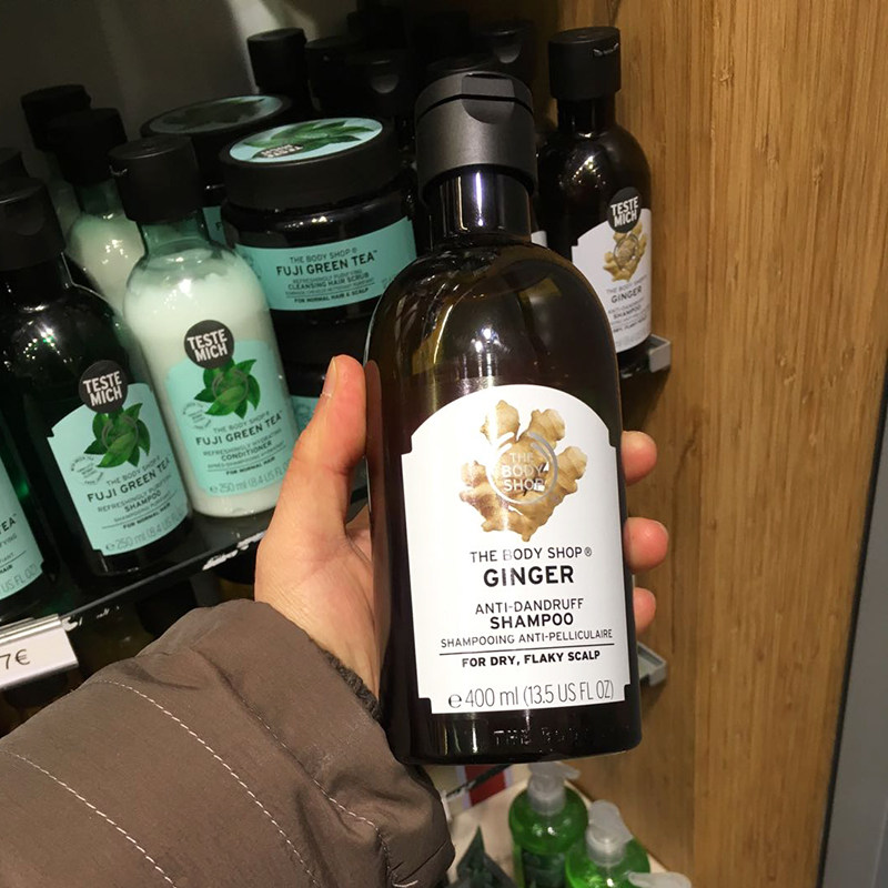 英国the body shop美体小铺生姜洗发水防脱生发控油去屑止痒400ml