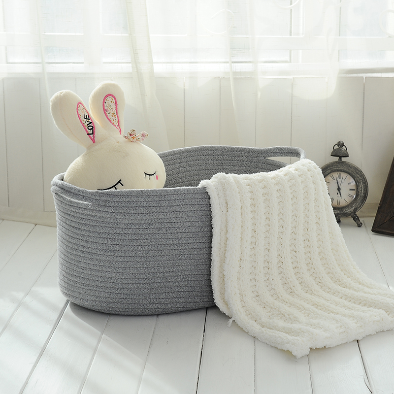 可洗日式加厚棉线环保脏衣篮