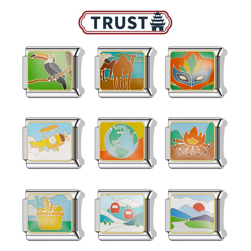 Trusta钛钢现货速发模块手链