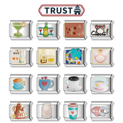 Trusta模块手链卡通杯子系列diy