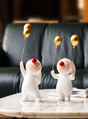 客厅兔娃娃装饰摆件家居饰品高级感玄关桌面酒柜摆设乔迁新居