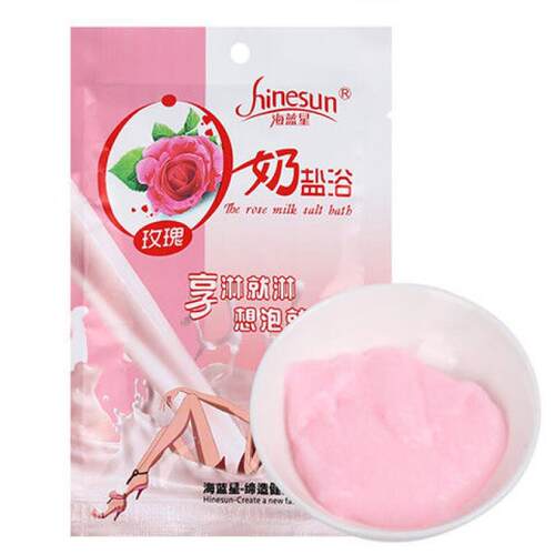 海星(HINESUN)盐浴玫瑰浴盐泡澡沐浴滋润足疗奶盐浴 玫瑰精油浴盐