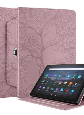 适用亚马逊Fire HD8 2022平板保护套Nokia T21旋转荣耀pad X9皮套