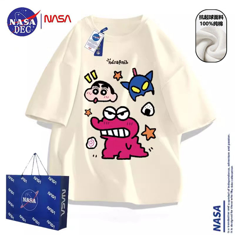 NASA联名蜡笔小新t恤短袖男女ins