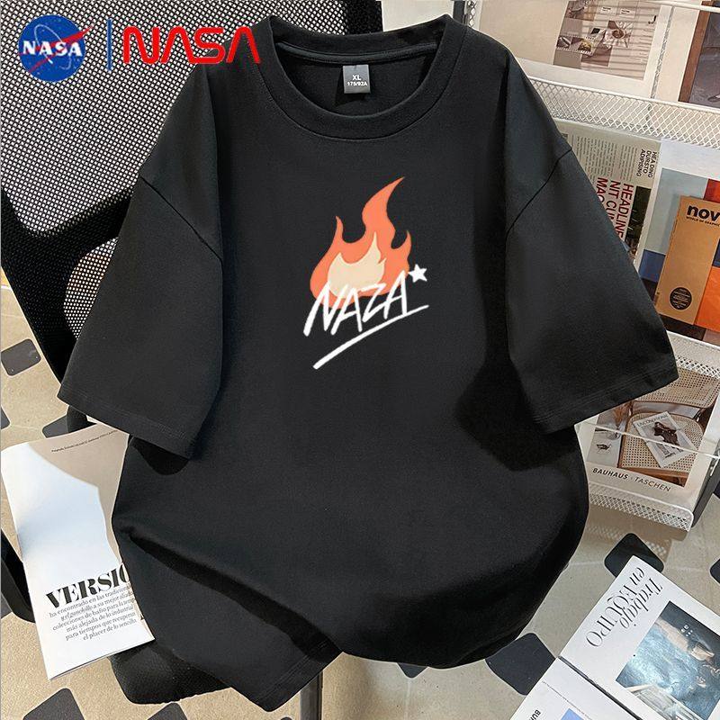 NASA联名罗小黑卡通短袖t恤男女夏季重磅纯棉潮流ins宽松半袖上衣,女装/女士精品,T恤,淘宝优惠券,粉丝福利购,淘宝优惠卷