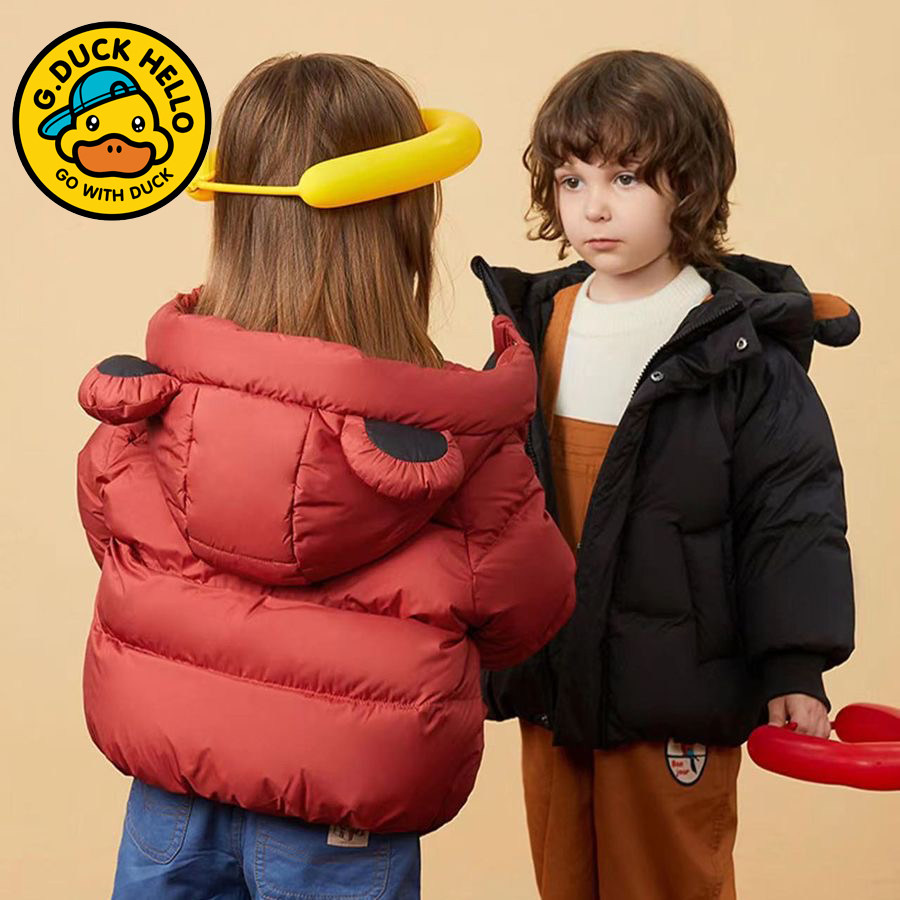 哈罗小黄鸭儿童羽绒服女童男童洋气短款小童卡通童装婴儿冬季外套,童装/婴儿装/亲子装,羽绒服,淘宝优惠券,粉丝福利购,淘宝优惠卷