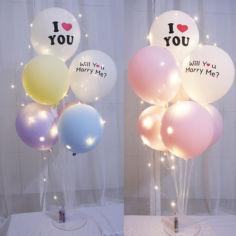 willyou告白杆子桌面氛围气球