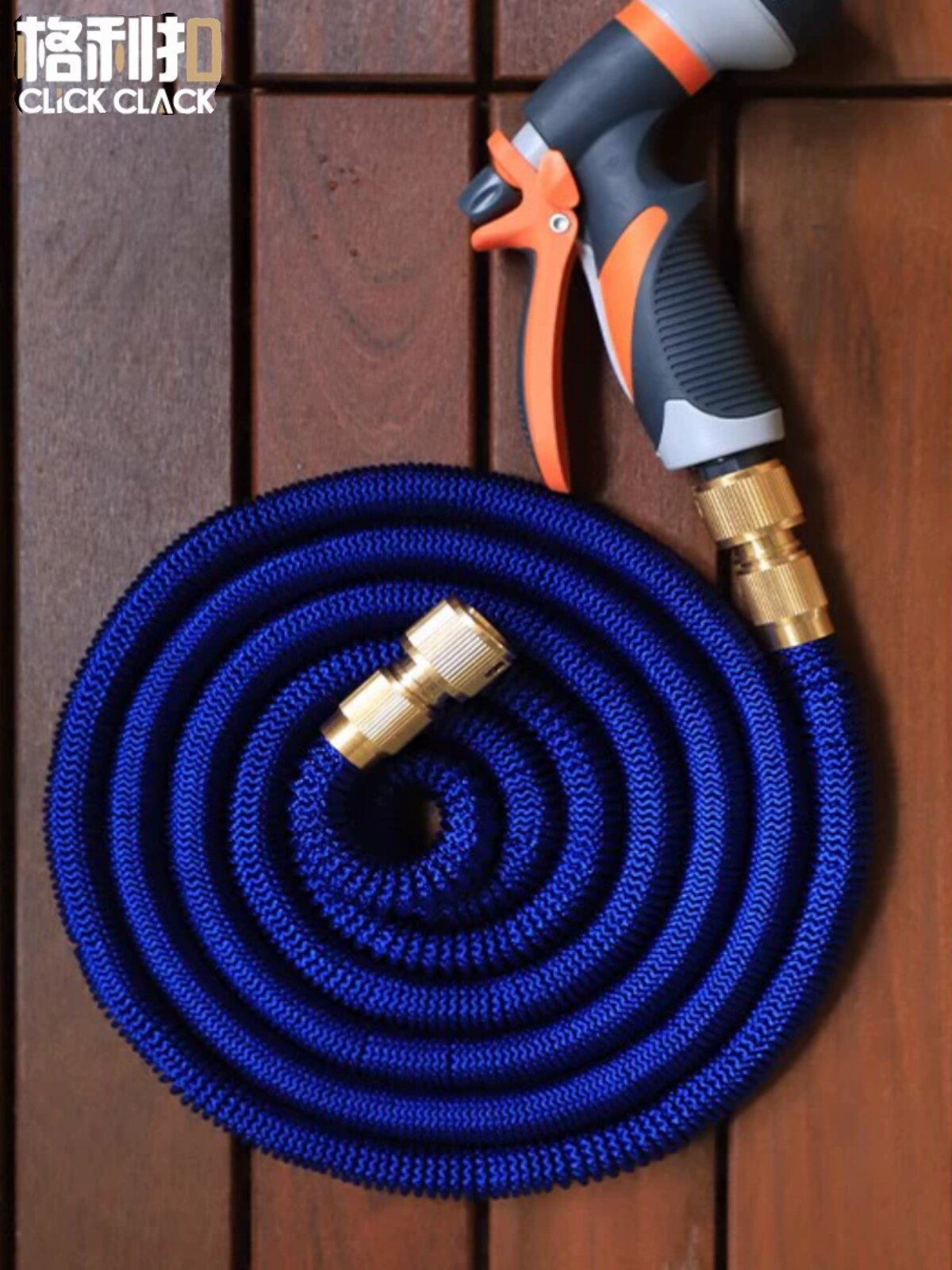 园艺水枪浇花洒水喷头花园阳台浇水神器高压家用伸缩水管软管喷枪