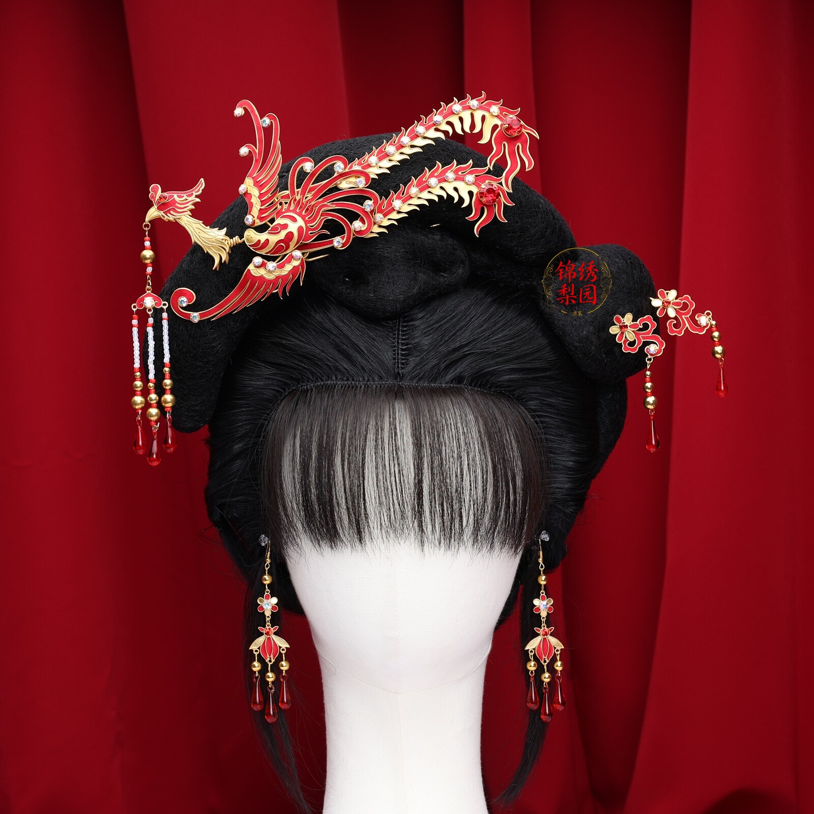 京粤剧戏曲花旦青衣手工点绸偏凤