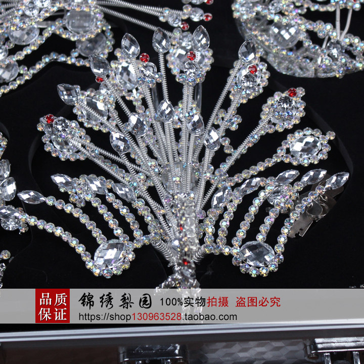 戏剧戏曲正凤戏剧水钻头面木钻头面京剧越剧花旦头饰大凤木钻正凤