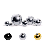 钛钢珠脐环耳钉耳骨钉唇钉舌钉替补脐钉堵备用螺帽钢珠钢球球螺母