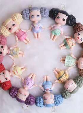 ddung冬己娃娃个性可爱小情绪系列ins钥匙扣链女包包小挂件饰品