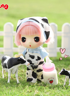 ddung冬己正版换装洋娃娃奶牛新款女孩可爱玩偶公仔摆件礼物赠送