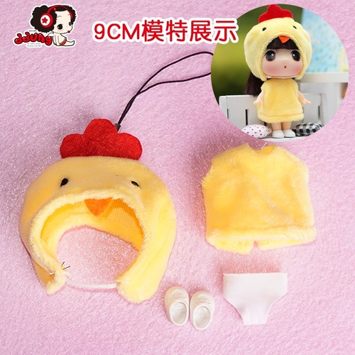 冬己ddung十二生肖9cm换装娃娃