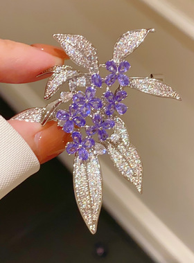 法式优雅高级感桂花胸针女