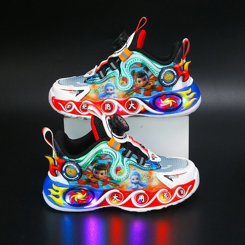 哪吒男童鞋子发光儿童跑步运动鞋2025新款网面轻便亮灯男孩老爹鞋,童鞋/婴儿鞋/亲子鞋,运动鞋,淘宝优惠券,粉丝福利购,淘宝优惠卷