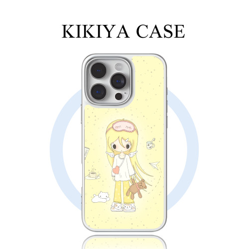 云朵秋子原创手机壳适用于iPhone15/14系列治愈系华为mate80小米14强磁吸轻奢哑光边框加高镜头防刮少女款壳