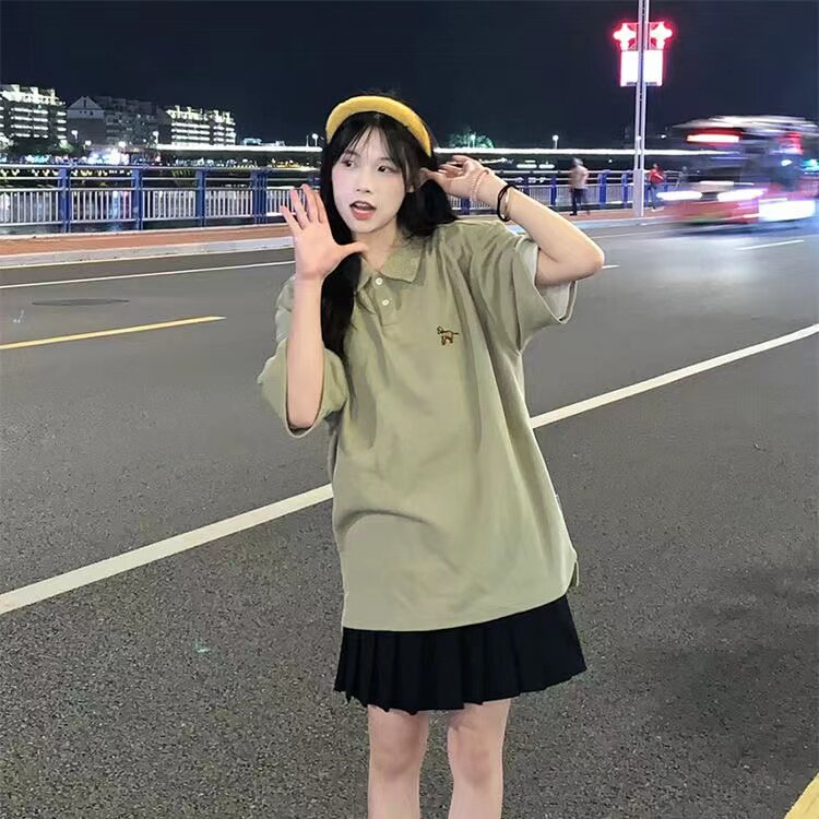 棉夏可盐可甜学院风炸街两件套装图片
