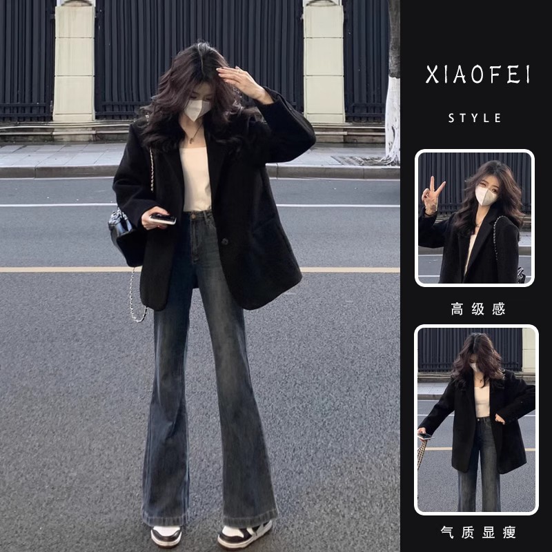 早秋女装2023新款茶系一整套盐系轻熟穿搭微胖高级感减龄两件套装