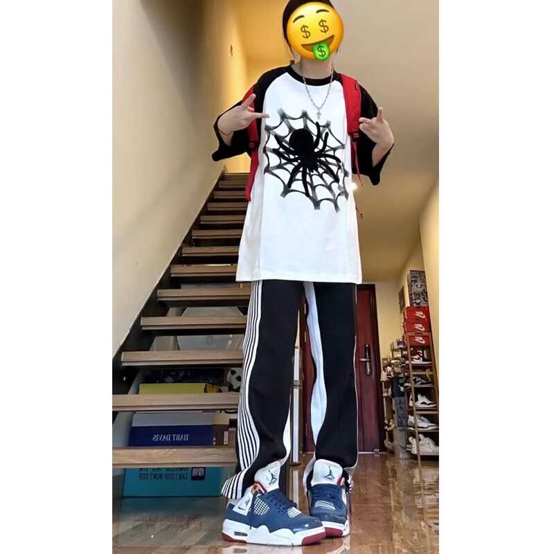 运动套装少女春夏装2024新款初中高中学生休闲薄款美式短袖两件套