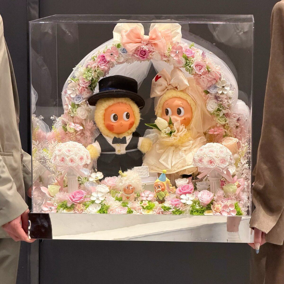 心意臻选]泡玛特星人永生花生日情人节闺蜜公仔玩偶潮玩女朋友