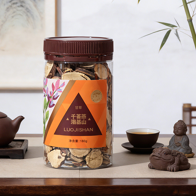 千荟燕洛基山足干无硫甘草片180g精选大片泡水养生