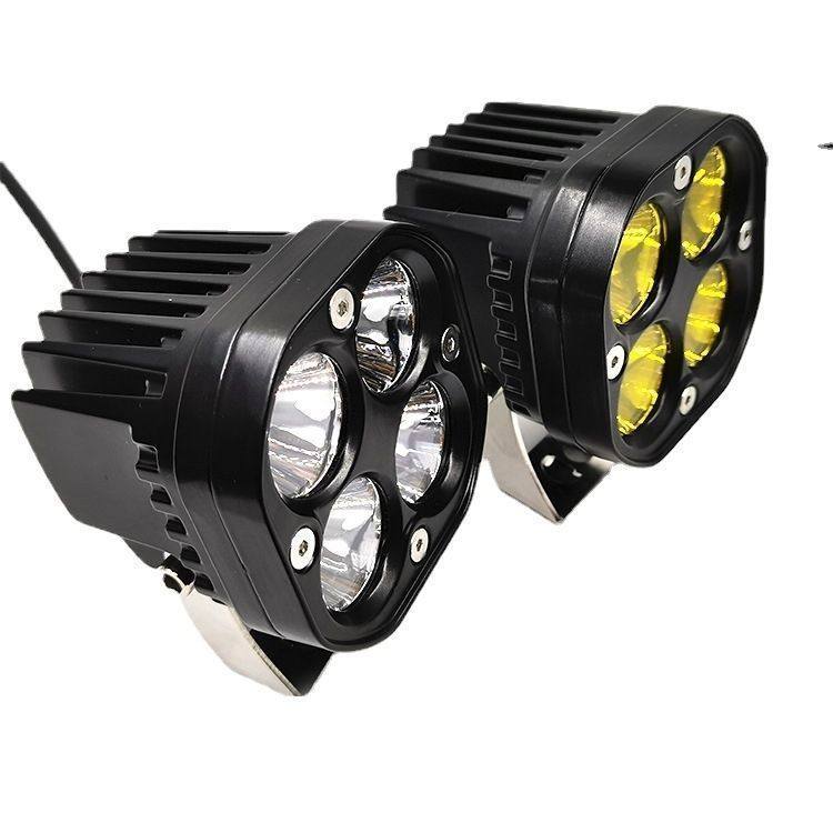 摩托车改装【四叶草车灯】led射灯超亮大灯铺路灯汽车白黄光雾灯,电动车/配件/交通工具,电动车灯,淘宝优惠券,粉丝福利购,淘宝优惠卷
