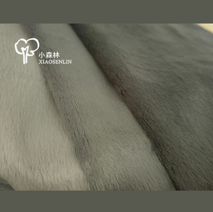 小森林◉6mm灰色艺术家ooak泰迪熊粘胶 马海毛羊毛材料包黏胶布料