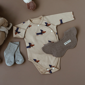 婴姿婴儿长袖 包屁衣纯棉春秋连体无骨三角哈衣新生儿男女宝宝衣服