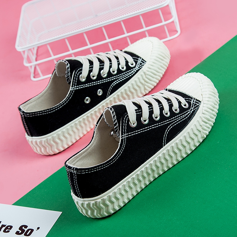 百搭大码平底4043休闲帆布鞋