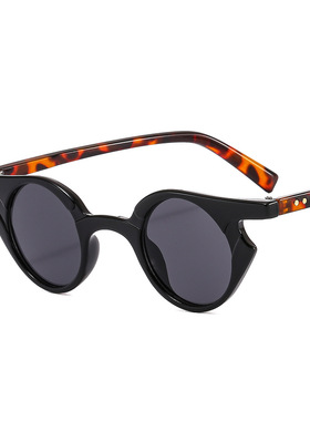 个性小框嘻哈朋克太阳镜复古前卫男女时尚达人机车墨镜CY111