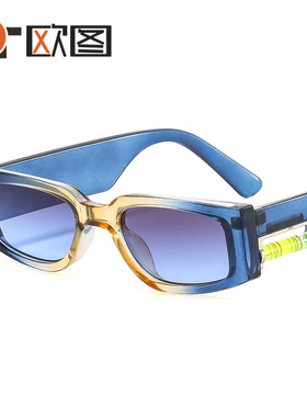 SP200日韩小框跨境潮男女街拍网红个性太阳镜水平器装饰时尚墨镜