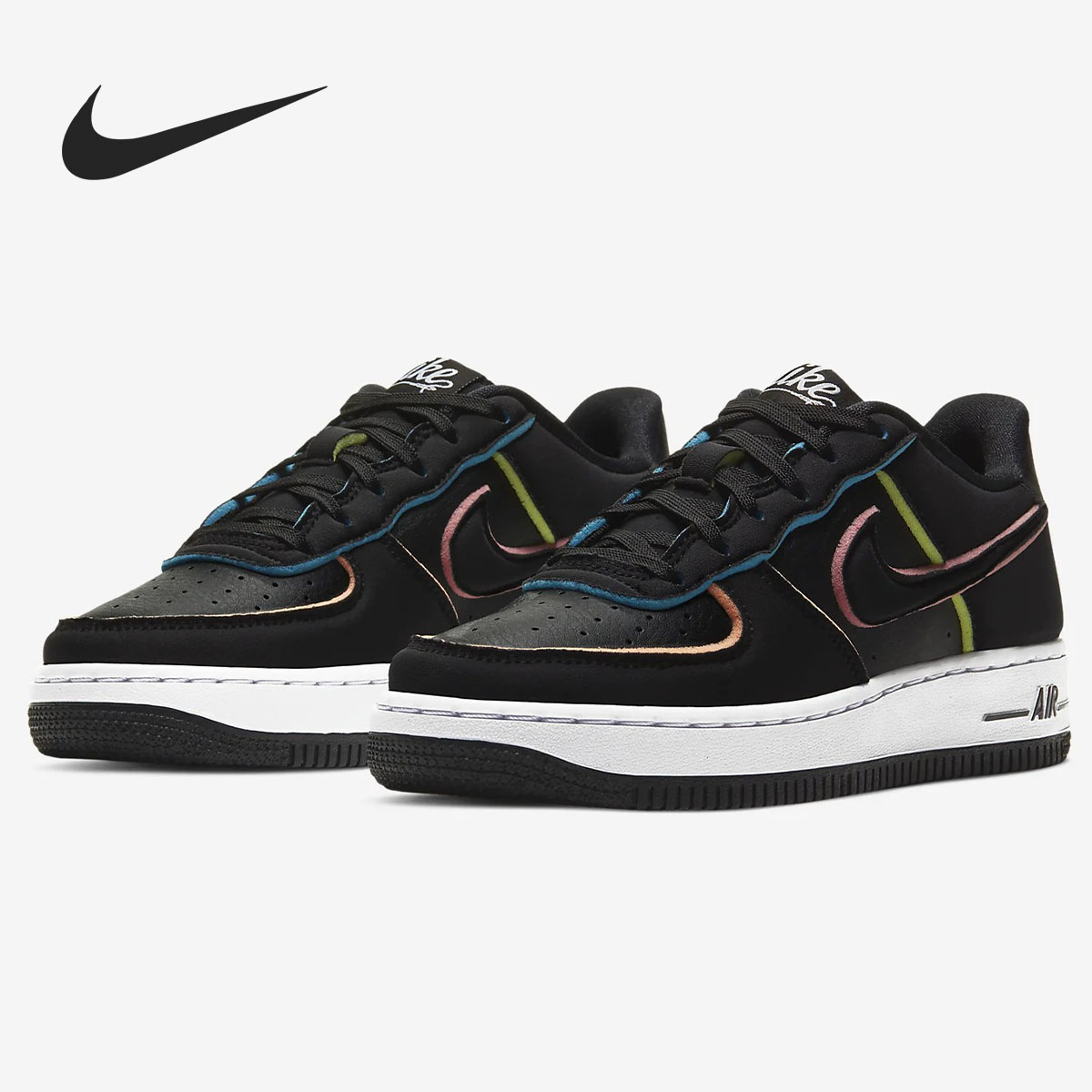 Nike/耐克正品 新款AIR FORCE 1 LV8 (GS)AF1大童休闲板鞋CD7406 运动鞋new 童鞋/青少年鞋 原图主图