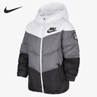 100 大童运动连帽保暖防风羽绒服外套CT0604 耐克正品 Nike