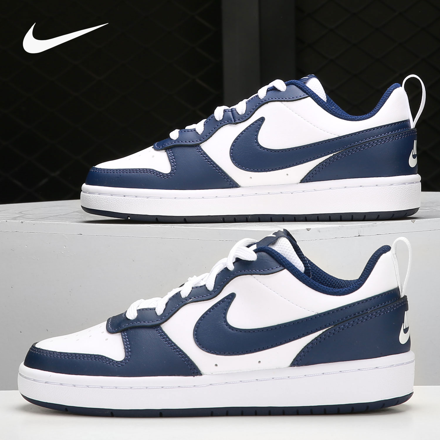 Nike/耐克正品Court Borough(GS)女子大童休闲鞋 BQ5448-107-封面