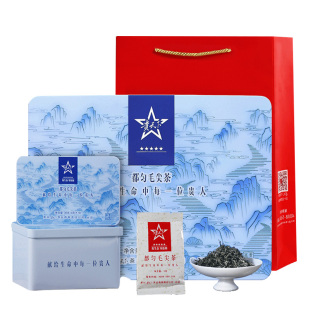 2025新茶贵天下都匀毛尖特级春茶贵州绿茶青花瓷年货礼盒120g