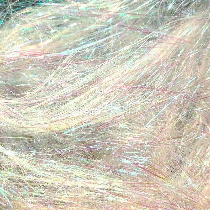 高档礼盒填充物闪光七彩幻彩丝拉菲草金丝喜糖水果盒伴手礼装饰物