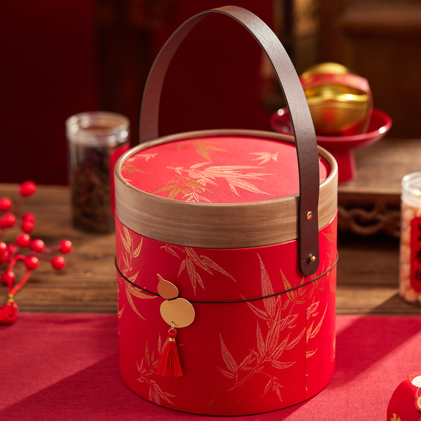 新年礼盒空盒包装盒2026马年礼盒年货礼盒空盒零食熟食礼盒抱抱桶,包装,年货礼品包装,淘宝优惠券,粉丝福利购,淘宝优惠卷