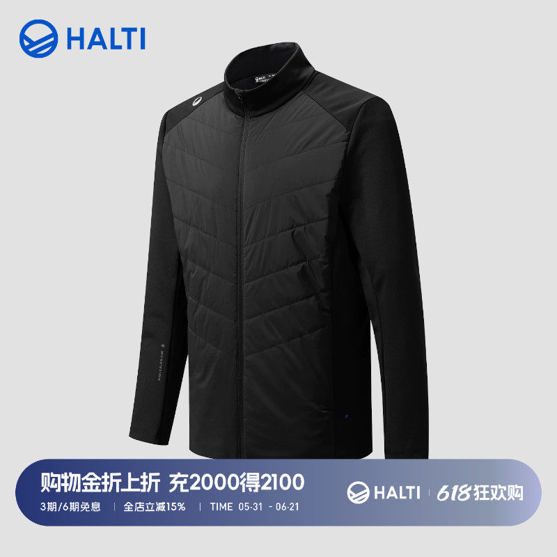 HALTI哈尔迪男金标P棉保暖立领针织内搭轻薄棉服外套HIJFS57323S