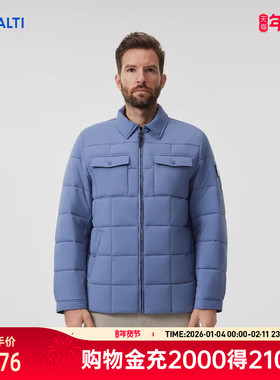 HALTI哈尔男士户外P棉防风防泼水保暖棉服外套HDTFA59100S